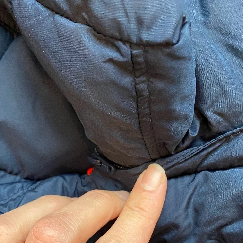 GAP Kids Navy and Red Puffer Jacket